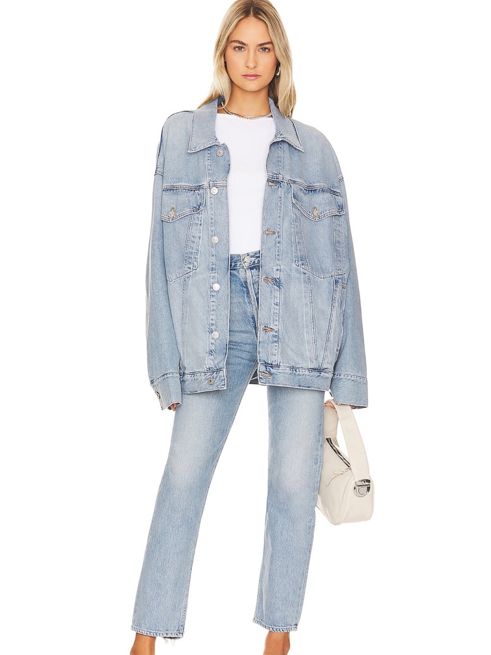 Agolde Wayne Oversized Denim Jacket - Picture 4 of 5
